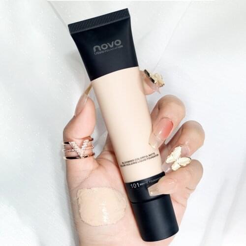 Face Liquid Foundation Soft Matte Concealer Primer Makeup Base Oil Control Invisible Pores Facial Cream Brighten Skin Cosmetics