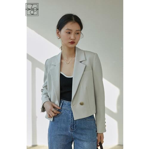 Женские двубортные пиджаки ZIQIAO China At AliExpress