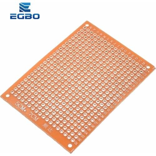 10PCS EGBO 5*7 PCB 5x7 PCB 5cm 7cm DIY Prototype Paper PCB Universal Board yellow