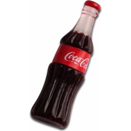 20Pcs Red Resin Cola Bottle Decoration Crafts Kawaii Cute Flatback Cabochon Embellishments For Scrapbooking DIY Accessories