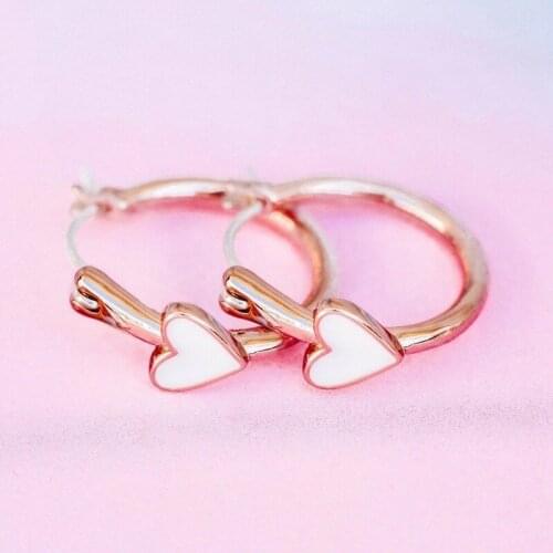 2021 Wholesale European and American Earrings Simple Sweet Heart-shaped Drop Earrings Fashion Jewelry 2021