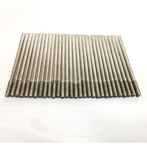 30 pcs/pack,Grinding,polishing, Tools, Emery Burs,Diamond tips, Cylindrical,Shank diameter:2.35