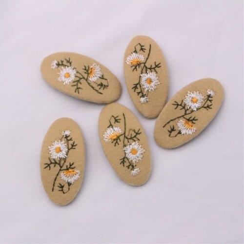 5Pcs/Set2020 Spring And Summer Childrens Hair Clips Plaid Embroidery Polka Dot Baby Cute Hair Accessories