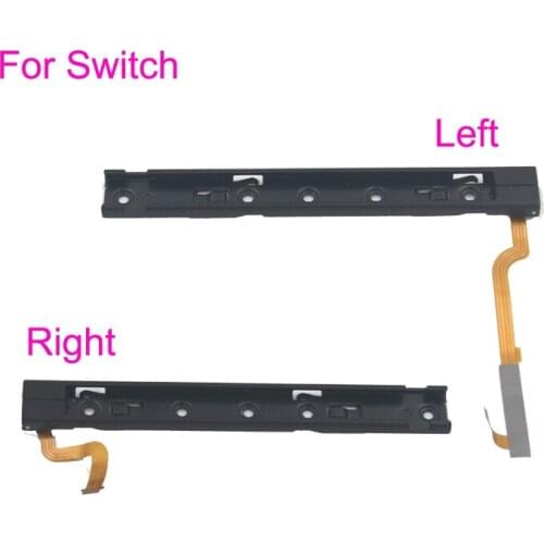 50Sets Original Used L R Slider Assembly Slide Rail for NS Switch Console Rebuild Track Socket Slot