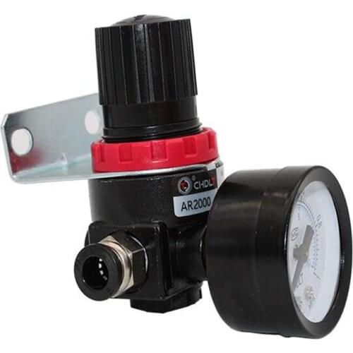 AR2000 G1/4'' Air Control Compressor Pressure Relief Regulator Valve with Fitting
