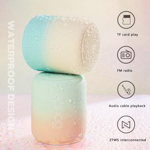 X6S Wireless Bluetooth Speaker Bass Small Steel Cannon Outdoor Portable Speaker Waterproof Subwoofer with 3D Digital TF Card