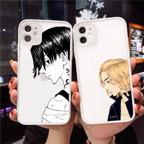 Tokyo Revengers Phone Case For iPhone 12 11 Mini Pro XR XS Max 7 8 Plus X Matte transparent White Cover