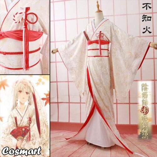 Hot Game Onmyoji SSR Shiranui Diver Ali Wedding Kimono Cosplay Costume Uniform Dress Halloween Suit For Women Outfit New 2020