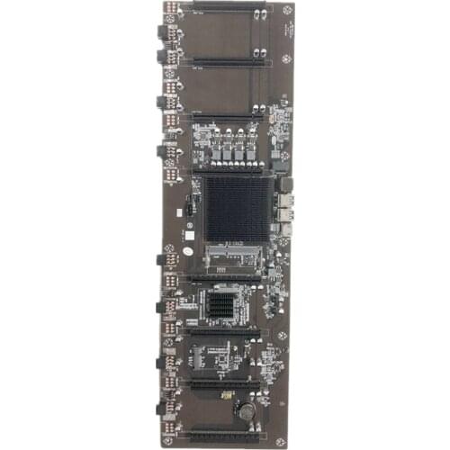 HM65 Direct Insertion Eight Card Slot BTC Solid State Capacitor B250 B85 Multi Card Motherboard Support 1660 2070 3090 Rx580