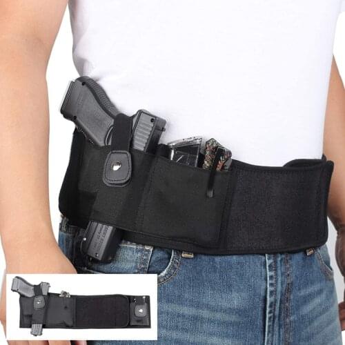 Holster Hunting Belly Band Holster for Concealed Carrying Neoprene Waistband Pistol Holster for Glock 19 17 Beretta Revolver