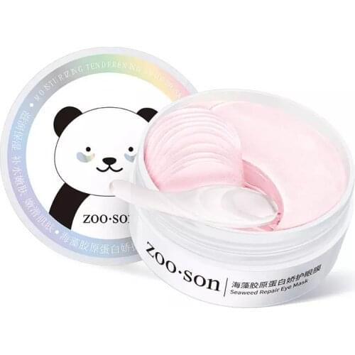 Zoo_Son Collagen Protein Anti-Aging Moisture Eye Care Seaweed Remove Dark Circles Sleep Anti Edema Eye Mask