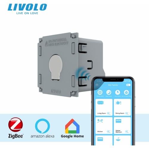 LIVOLO Base Of Touch Screen ZigBee Switch,DIY 1 Way Acessories Switch,Without Plate&Panel,For Replacement,DIY Products Radomly