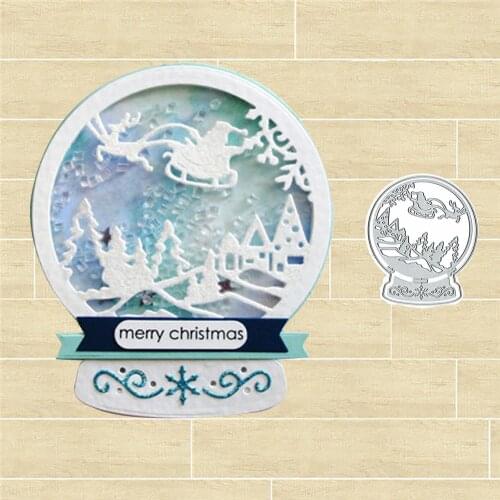 Santa Claus and tree Metal Cutting Dies cut die Cute Scrapbooking Album DIY Paper Card Craft Embossing Die Cuts 2019