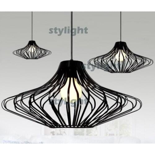 UFO iron cage pendant lamp UFO pendant light suspension lamp hanging lighting fixture dinning room kitchen sitting room cafe bar