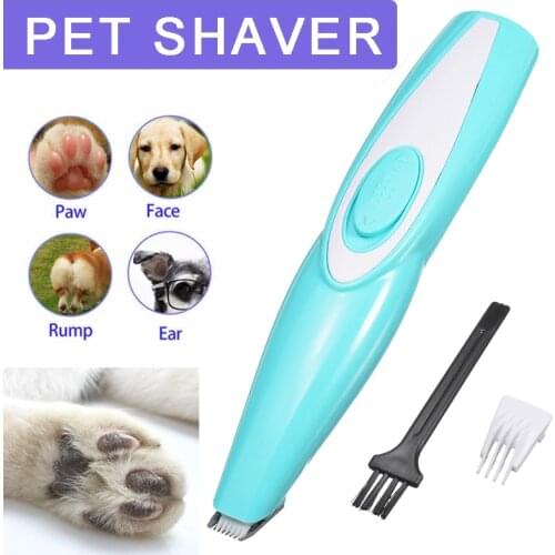New Arrival 1pc Professional Pet Dog Electric Hair Trimmer Mini Paw Pads Clipper Shaver Charging Brush Set with USB Cable