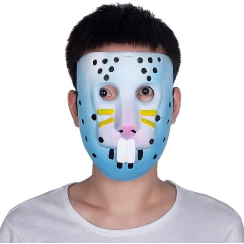 Rabbit Raider Mask Halloween Game Cosplay Costume Party Funny And Cute Animal Plastic Headgear