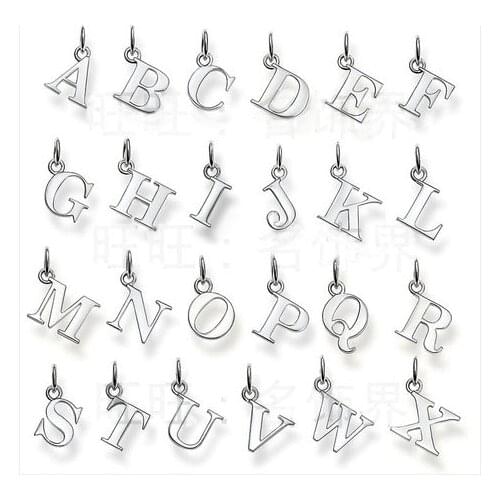 Classic Letter A-Z Diy Charms Fit Bracelets & Necklaces Making Jewelry For Women Girls Breloque SCH-P1