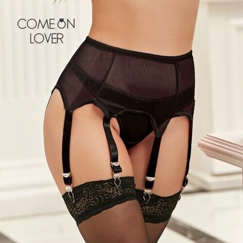 Comeonlover Garter Belt Plus Size 6 Straps Porte Jaretelles Femme Sexy High Quality Underwear Belt Transparent Garter Belt P5182