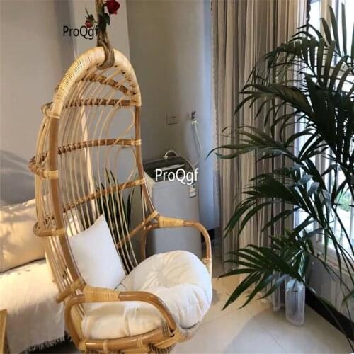 Prodgf 1 Set rattan garden egg shape hanging new series chair