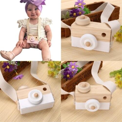 Cute Nordic Hanging Wooden Camera Toy 10*8*5.5cm Room Decor Furnishing Articles Baby Birthday Toy Gifts For Children
