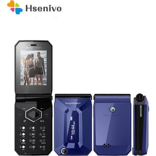 Sony Ericsson F100 Refurbished-Original Jalou F100 Flip phone 2.0 inch 3.0MP Camera FM Bluetooth Free shipping