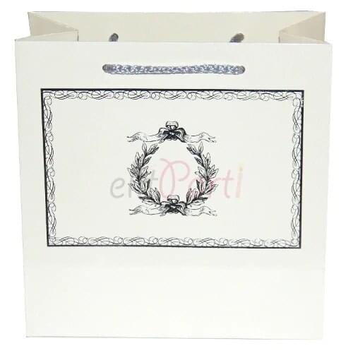 Cream Lux Bag With Silver Accents (20x20x10) 422938125