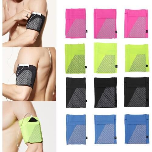 Reflective Running Sports Armband Phone Holder Arm Wrist Belt Bag Outdoor Sports Running Walking Cycling Exercising Equipment