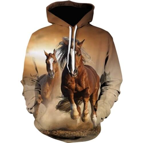 Horse 3D Printed Hoodie Sweatshirt Hoodies Man Women Animal Men Clothing Clothes hoodie Streetwear Hip Hop jacket sudaderas