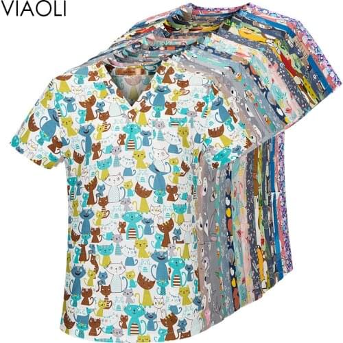 Viaoli pharmacy pet hospital nurse uniform scrubs dentistry doctor overalls lab coat spa nursing uniform women surgical uniforms