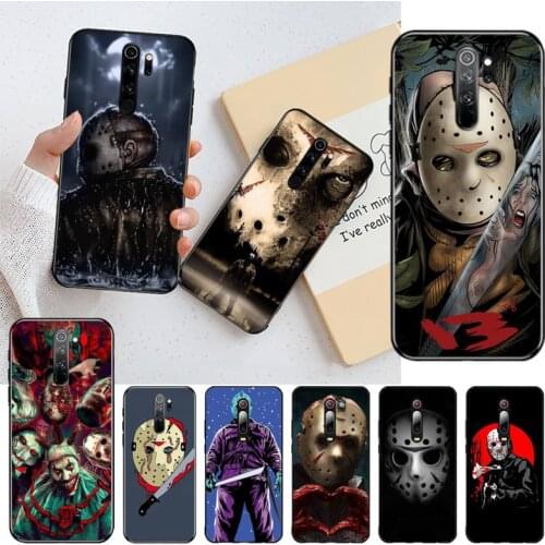 YJZFDYRM Hot Jason Voorhees Soft Phone Case Capa for Redmi Note 9 8 8T 8A 7 6 6A Go Pro Max Redmi 9 K20