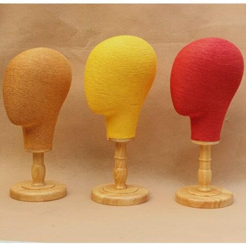 New Style Women Headform Head Mannequin Thread Wrapping Kraft Paper Retro Hat Wig Display