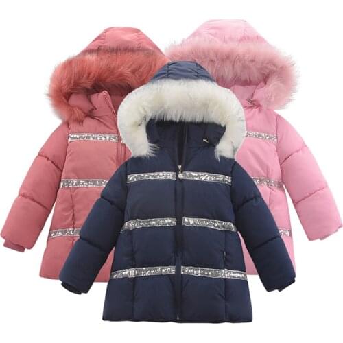 Winter Thicken Kids Jackets For Girls Coats Boys Jackets Toddler Hooded Outerwear Windbreakers Infant Children Clothing 2-8 Year