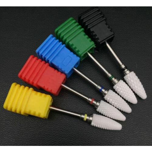 1 pc 2.35mm Ceramic Nail Drill Bit For Electric Manicure Machine Accessories Nail Art Tools Electric Manicure Cutter Nail Drill