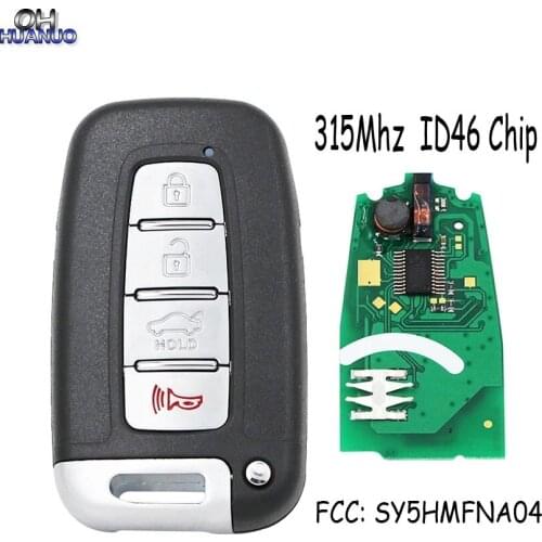 4 Button Smart Remote Key 315MHz With ID46 Fit for Hyundai for Kia 2011-2017 FCC: SY5HMFNA04
