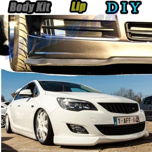 Car Bumper Lip Front Spoiler Skirt Deflector For Opel Astra 1991~2020 Tune Car Modified Body Kit VIP Hella Flush Lips