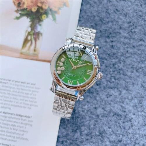 New Womens Watches Stainless Steel Butterfly Clasp Removable Diamond Quartz Watch Black Clock Dial Diameter 30mm Montre Femme