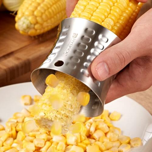 Stainless Steel Marvelous Corn Husker Cutting Corn Knife Household Corn Threshing Corn Cutter Planing Corn Peeling
