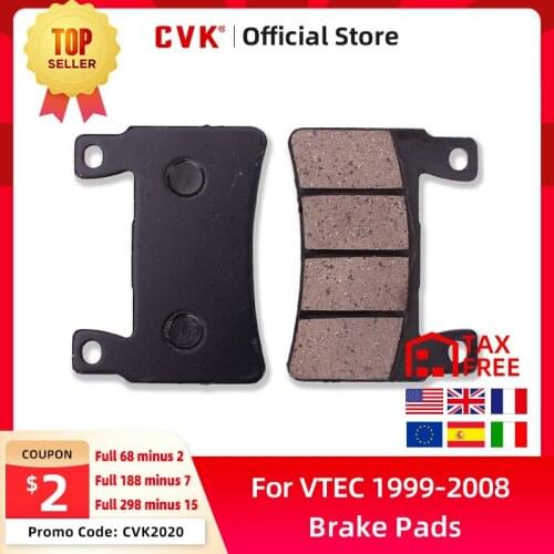 CVK Front Brake Pads Disc Disks FOR Honda CB400 VTEC 1999-2008 VTEC400 99 00 01 02 03 04 05 06 07 08 Motorcycle Accessories