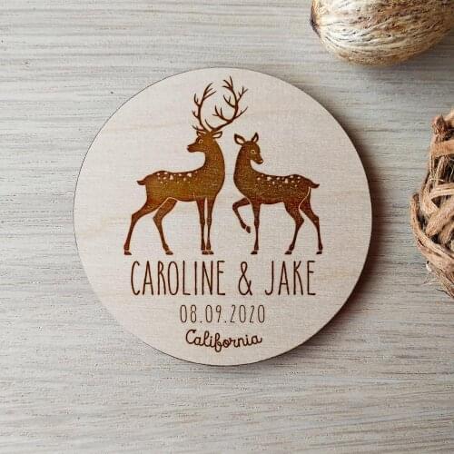 Wooden Save the Date magnets, Custom wood save the date magnets for Party/Wedding Decoration,engraved rustic save the dates