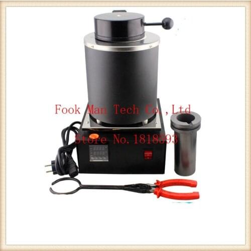 Diy 220 Voltage and 2KG Capacity Gold Electric Melting Furnaces with 1pc Graphite Crucible Plier Smelting furnace