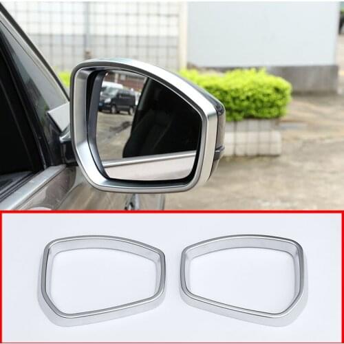 For Land Rover Discovery Sport 2015-2019 Car ABS Matt Silver Side Rearview Mirror Frame Cover Trim For Range Rover Velar 2pcs