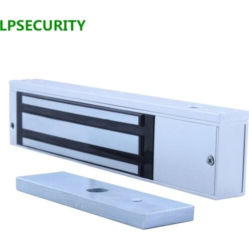 LPSECURITY 12VDC electric magnetic lock with 280kgs 560LBS for door electrical door lock with auto delay and signal feedback