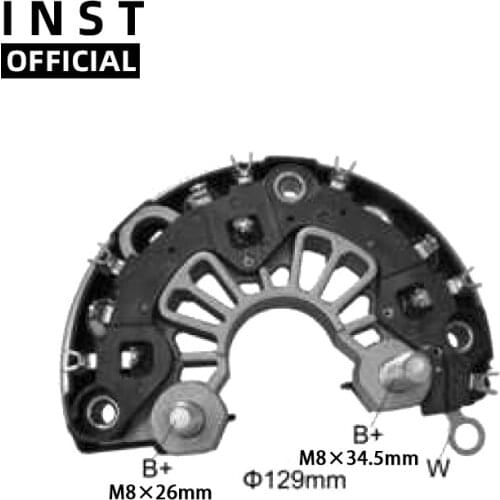 ALTERNATOR GENERATORS RECTIFIER BRIDGE FOR BHP12072 F00M 133265 F00M133278 F00M133312 F00M133313 0124525026 0124525523