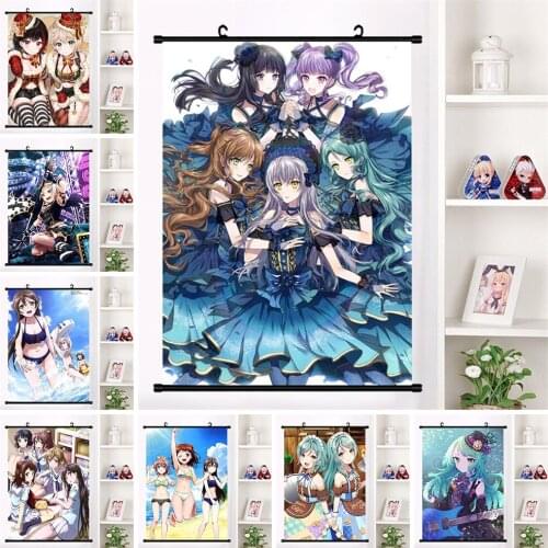Picture Cartoon Anime Canvas Painting Bang Dream Maruyama Aya Poster Art Decor Home Bedroom Plastic Scrolls Hanging Prints Wall