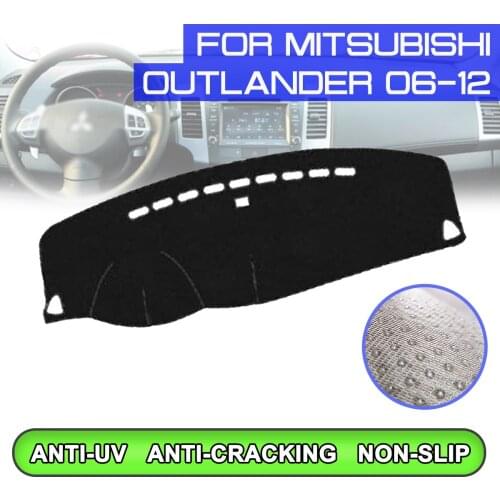 Car Dashboard Mat Anti-dirty Non-slip Dash Cover Mat UV Protection Shade for Mitsubishi Outlander 2006 2007 2008 2009 2010-2012