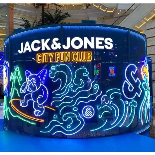 Indoor Attractive Flexible Neon Light Signage 3D LED Waterproof Neon Sign for Xmas Decoration