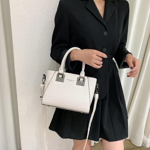 Fashion Pattern Design Sense Ladies Handbag Large Capacity Casual PU Shoulder Bag Ladies Zipper Messenger Bag