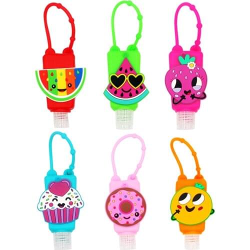 Cartoon Hand Sanitizer Holder Cute Silicone Mini Hand Sanitizer Disposable No Clean Detachable Cover Travel Portable Safe Gel
