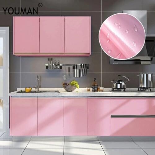 Cabinet Paint Sticker Furniture Renovation Self-Adhesive Thickened Cabinet Wardrobe Film Cabinet Door Kitchen Waterproof And oil