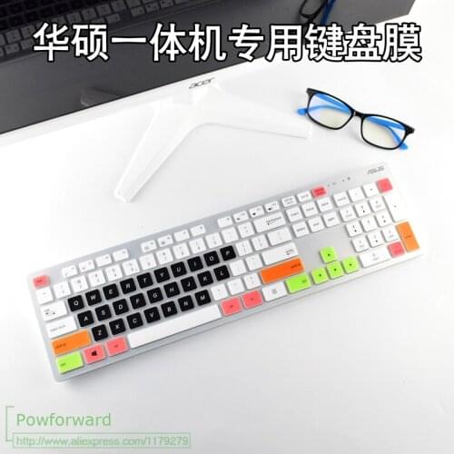 Desktop PC keyboard covers Waterproof dustproof Keyboard Cover For Asus Vivo AiO V241IC All-in-One PCs english Protector Skin